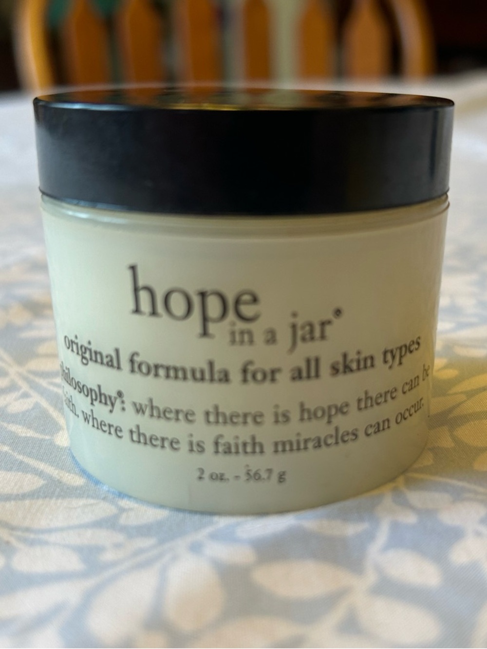 Philosophy Hope in a Jar Moisturizer - Cream with Black Lid